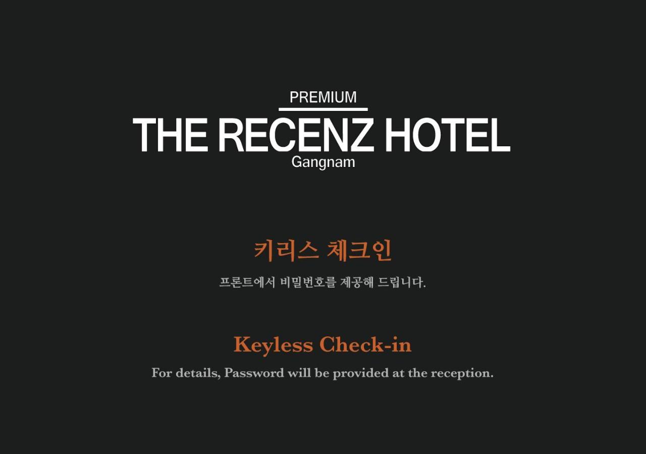 The Recenz Premium Gangnam Garosu-Gil Hotel Szöul Kültér fotó